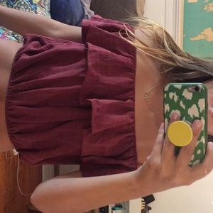 Urban outfitters top maroon
